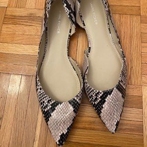 Marc Fisher Snakeskin Flats